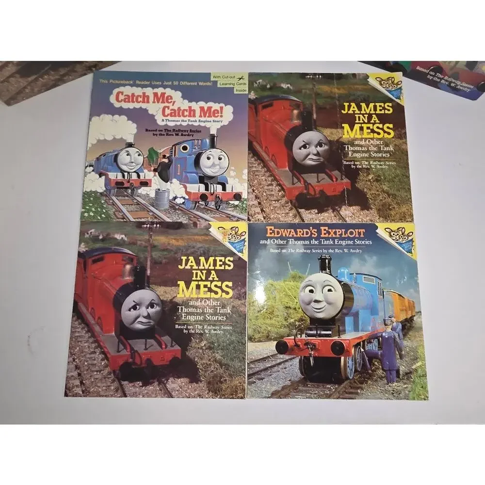 Vintage 90s Thomas the Tank Engine Train Book lot of 7